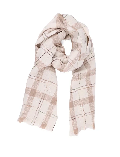 Жіночий шарф MIRATON тканинний молочний(KM-5) - фото 1 - Miraton