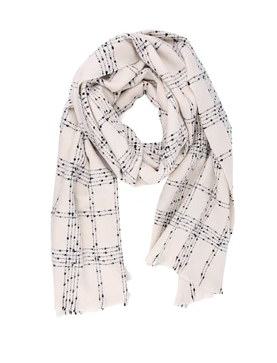 Жіночий шарф MIRATON тканинний молочний(KM-18) - фото 1 - Miraton