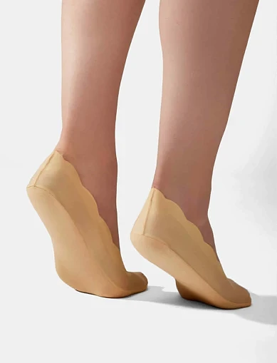 Следы женские из микрофибры телесные 2 шт. - фото 2 - Miraton