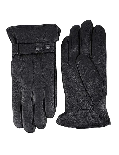 Чоловічі рукавички MIRATON шкіряні чорні (2103 ОЗ-24-25) - фото 1 - Miraton