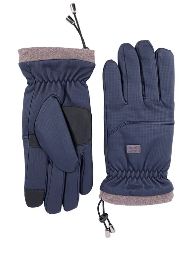 Мужские перчатки MIRATON тканевые синие - фото 1 - Miraton