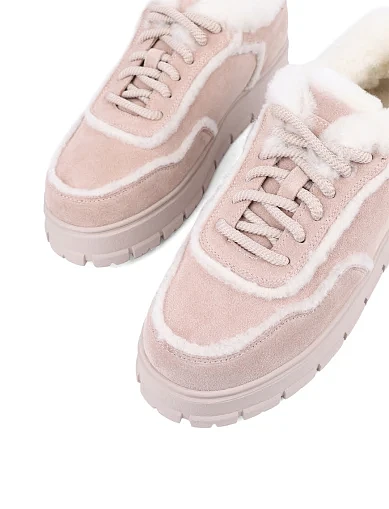 Жіночі кросівки Attizzare велюрові бежеві (PF2203-8) - фото 6 - Miraton