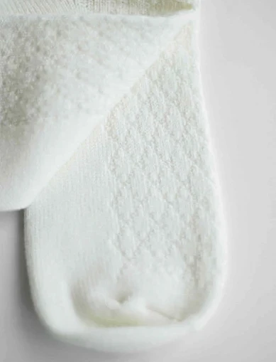 Набор женских высоких носков Legs WOLL RHOMB молочные, 2 пары - фото 1 - Miraton