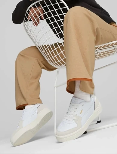 Мужские кеды PUMA Ca Pro Lux Snake кожаные белые - фото 1 - Miraton