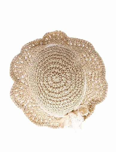 Шляпа из соломы молочная - фото 4 - Miraton