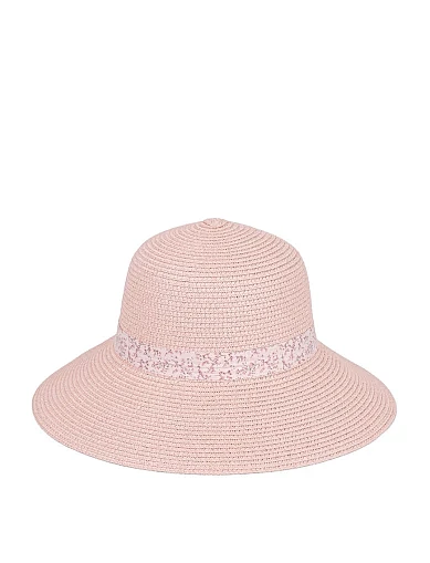 Шляпа из соломы розовая - фото 1 - Miraton