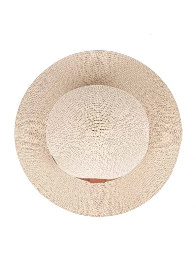 Шляпа из соломы молочная - фото 3 - Miraton