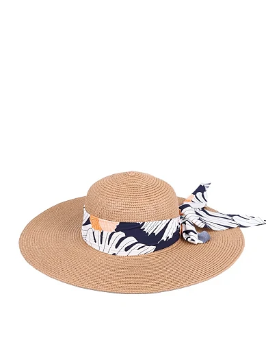 Шляпа из соломы кемел - фото 2 - Miraton