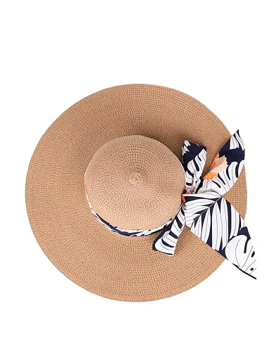 Шляпа из соломы кемел - фото 4 - Miraton