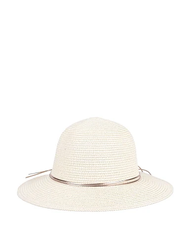 Шляпа из соломы молочная - фото 1 - Miraton