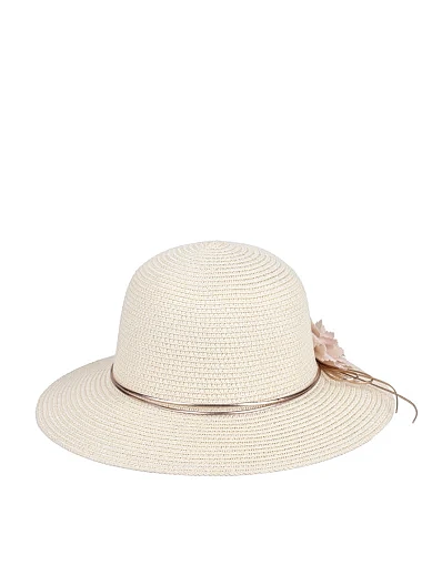 Шляпа из соломы молочная - фото 2 - Miraton