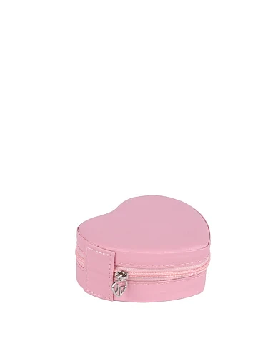 Бокс для украшений MIRATON из экокожи розовый - фото 2 - Miraton