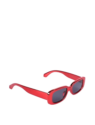 Солнцезащитные очки прямоугольные красные - фото 2 - Miraton