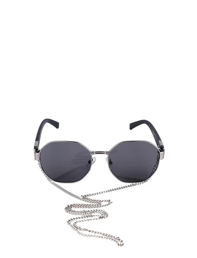 Солнцезащитные круглые очки черные - фото 1 - Miraton