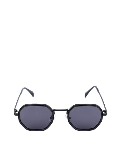 Солнцезащитные очки геометрия в черной оправе - фото 1 - Miraton