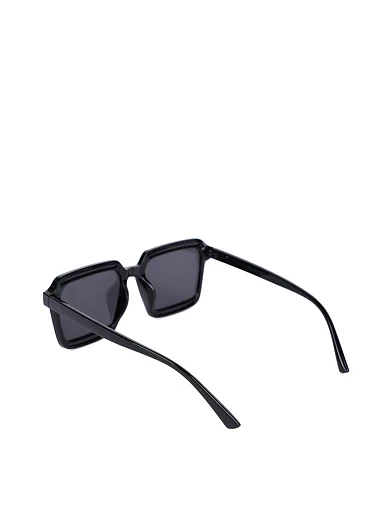 Солнцезащитные очки черные прямоугольные - фото 3 - Miraton