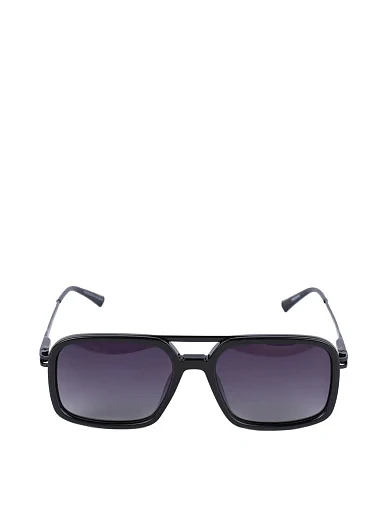 Солнцезащитные очки прямоугольные черные - фото 1 - Miraton