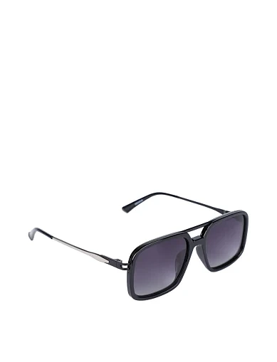 Солнцезащитные очки прямоугольные черные - фото 2 - Miraton