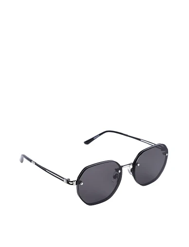 Солнцезащитные очки прямоугольные черные - фото 2 - Miraton