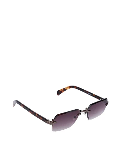 Солнцезащитные очки прямоугольные без оправы - фото 2 - Miraton