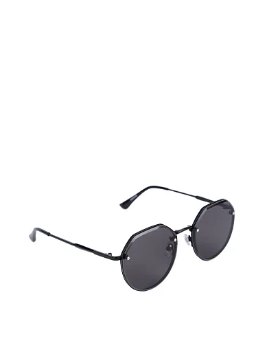 Сонцезахисні окуляри круглі чорні без оправи(31449) - фото 2 - Miraton