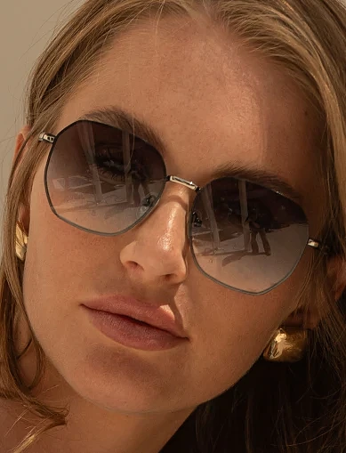 Солнцезащитные очки прямоугольные с градиентом - фото 1 - Miraton