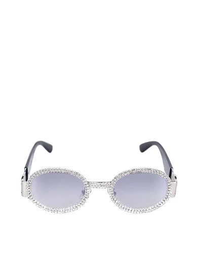 Имиджевые очки в стразах миндалевидные - фото 1 - Miraton