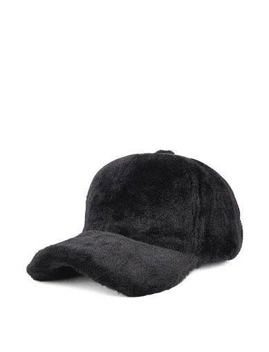 Кепка с мехом черная - фото 1 - Miraton
