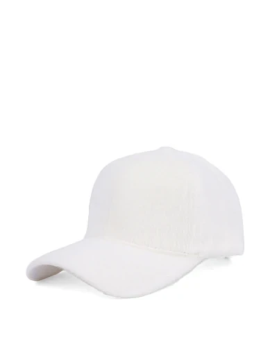 Кепка с мехом белая - фото 1 - Miraton