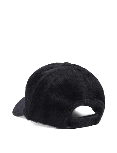 Кепка с мехом черная - фото 3 - Miraton