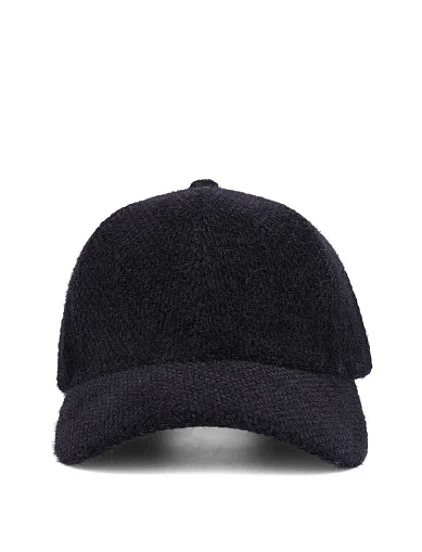 Кепка ангоровая черная - фото 2 - Miraton