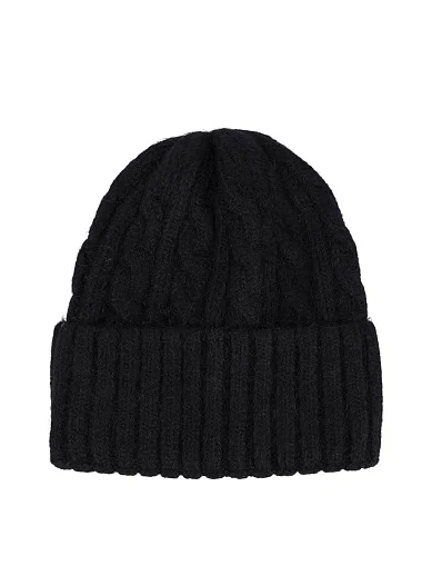 Шапка ангоровая черная - фото 1 - Miraton