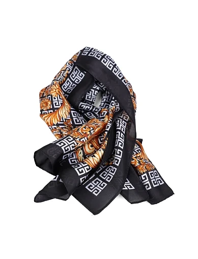 Женский платок тканевый черный - фото 1 - Miraton