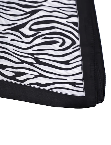 Женский платок тканевый черный - фото 2 - Miraton