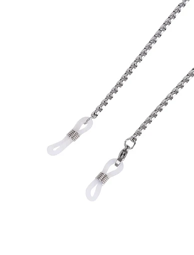 Ланцюжок для окулярів плетіння срібного кольору - фото 2 - Miraton