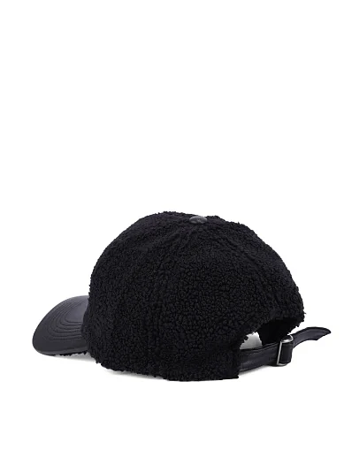 Кепка тедди-мех черная - фото 3 - Miraton