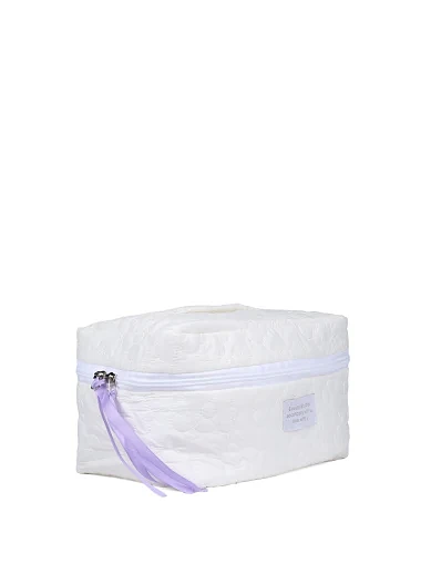 Косметичка тканинна молочна(PK-15) - фото 2 - Miraton