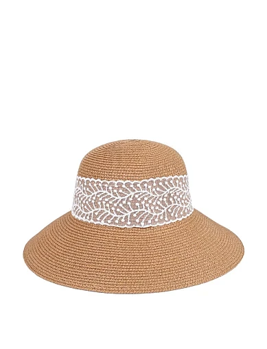 Шляпа из соломы кемел - фото 1 - Miraton
