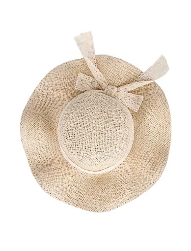 Шляпа из соломы молочная - фото 4 - Miraton
