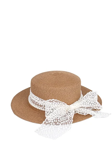 Шляпа из соломы кемел - фото 2 - Miraton