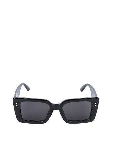 Солнцезащитные очки прямоугольные черные - фото 1 - Miraton