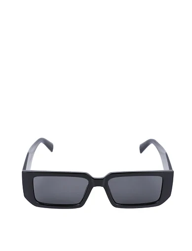Солнцезащитные очки прямоугольные черные - фото 1 - Miraton