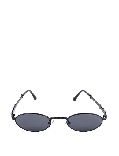 Солнцезащитные очки миндалевидные черные с градиентом - фото 1 - Miraton