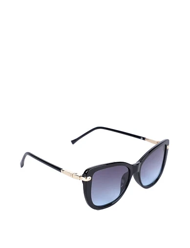 Солнцезащитные очки кошачий глаз черные - фото 2 - Miraton