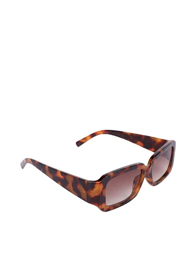 Солнцезащитные очки прямоугольные коричневые - фото 2 - Miraton