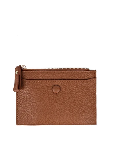 Візитниця шкіряна коричнева - фото 1 - Miraton