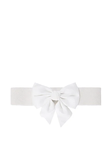 Жіночий ремінь тканинний білий(KN-5) - фото 1 - Miraton