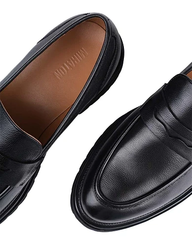 Жіночі туфлі лофери MIRATON шкіряні чорні (AT720A-200-777Q) - фото 5 - Miraton