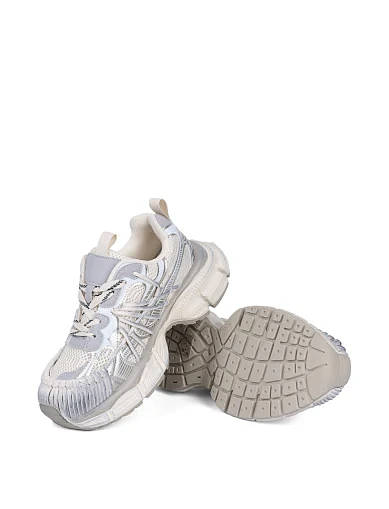 Женские кроссовки Attizzare из искусственной кожи рисового цвета - фото 2 - Miraton