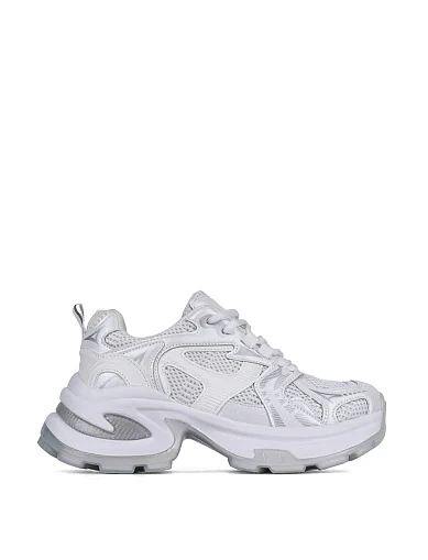 Женские кроссовки Attizzare из искусственной кожи белые - фото 1 - Miraton